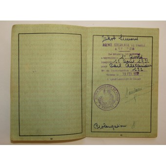 Pasaporte alemán que viaja. Espenlaub militaria